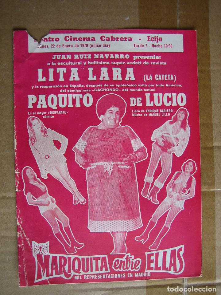 Carteles espect&aacute;culos: Antiguo programa teatro y variedades - Foto 1