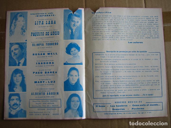 Carteles espect&aacute;culos: Antiguo programa teatro y variedades - Foto 2