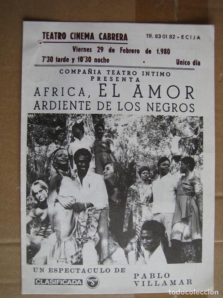 Carteles espect&aacute;culos: Antiguo programa teatro y variedades - Foto 1