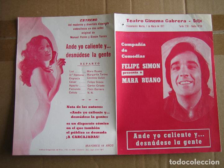 Carteles espect&aacute;culos: Antiguo programa teatro y variedades - Foto 3