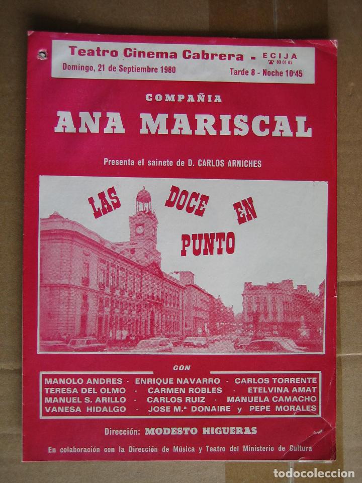 Carteles espect&aacute;culos: Antiguo programa teatro y variedades - Foto 1