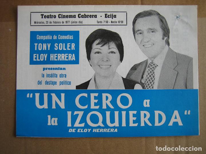 Carteles espect&aacute;culos: Antiguo programa teatro y variedades - Foto 1