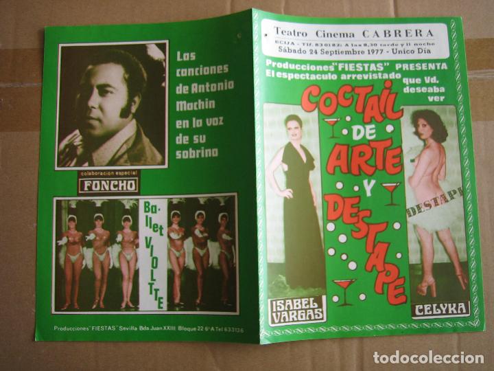 Carteles espect&aacute;culos: Antiguo programa teatro y variedades - Foto 3