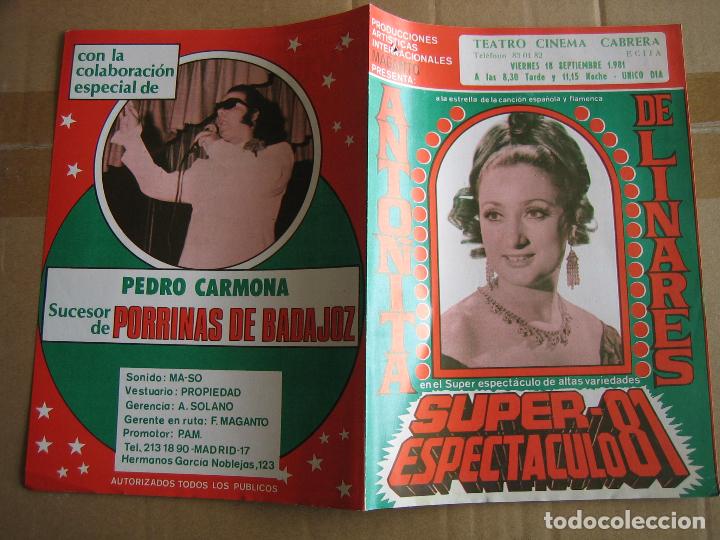 Carteles espect&aacute;culos: Antiguo programa teatro y variedades - Foto 3