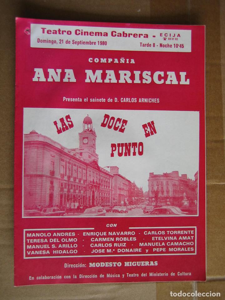 Carteles espect&aacute;culos: Antiguo programa de teatro de variedades - Foto 1