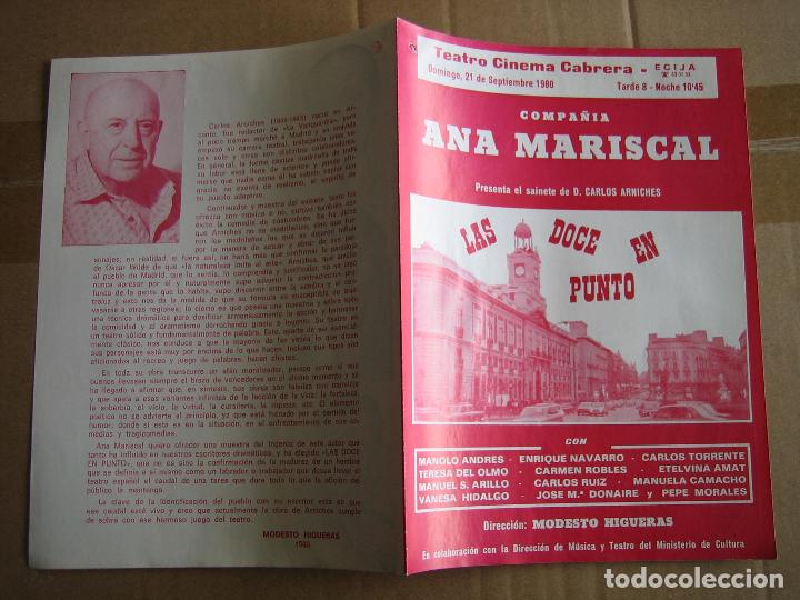 Carteles espect&aacute;culos: Antiguo programa de teatro de variedades - Foto 3