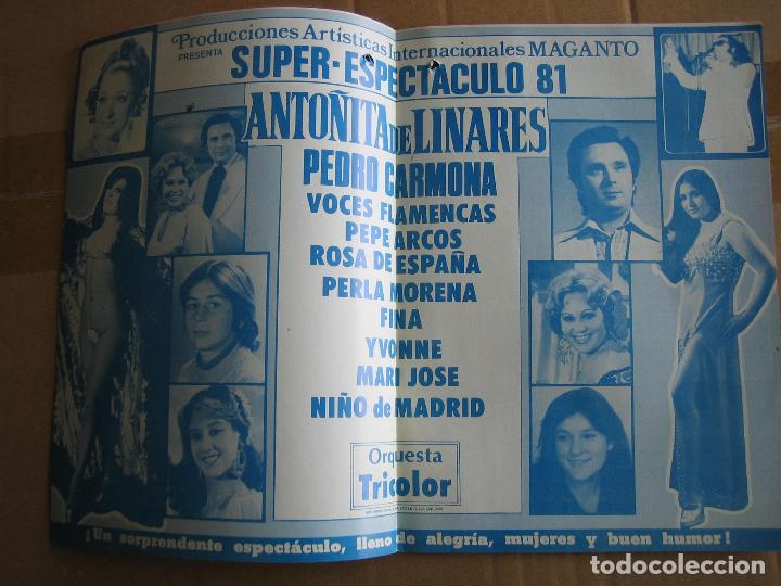 Carteles espect&aacute;culos: Antiguo programa de teatro de variedades - Foto 2