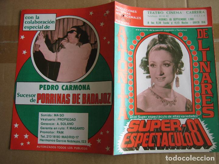 Carteles espect&aacute;culos: Antiguo programa de teatro de variedades - Foto 3
