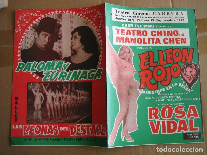 Carteles espect&aacute;culos: Antiguo programa de teatro de variedades - Foto 3
