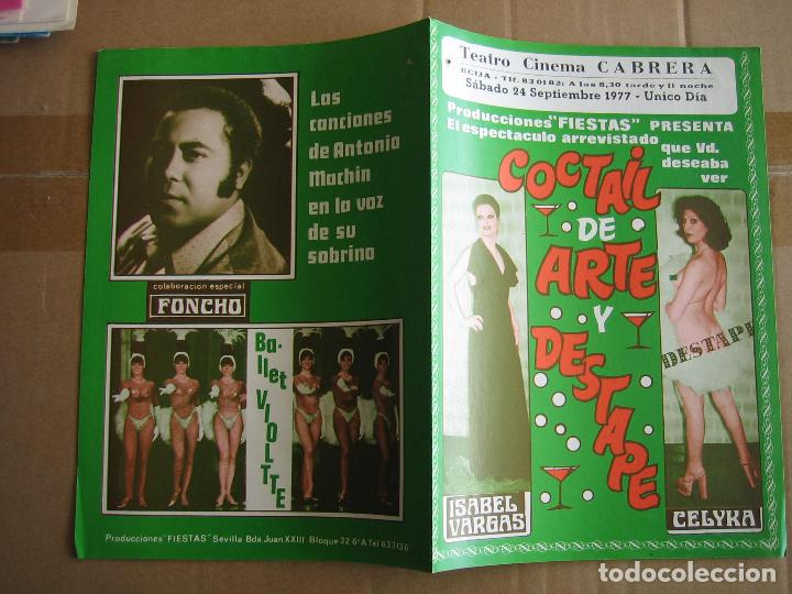 Carteles espect&aacute;culos: Antiguo programa de teatro de variedades - Foto 3