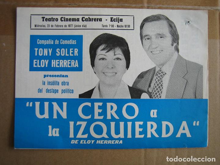 Carteles espect&aacute;culos: Antiguo programa de teatro de variedades - Foto 1