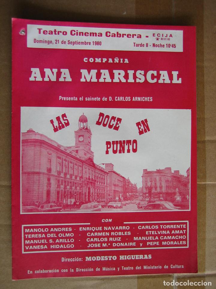 Carteles espect&aacute;culos: Antiguo programa de teatro de variedades - Foto 1