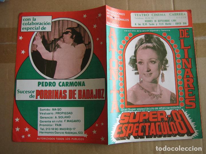 Carteles espect&aacute;culos: Antiguo programa de teatro de variedades - Foto 2