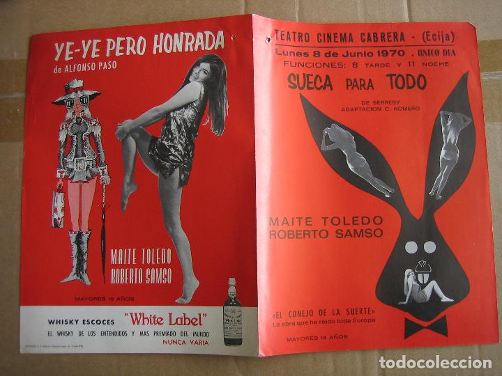 Carteles espect&aacute;culos: Antiguo programa de teatro de variedades - Foto 3