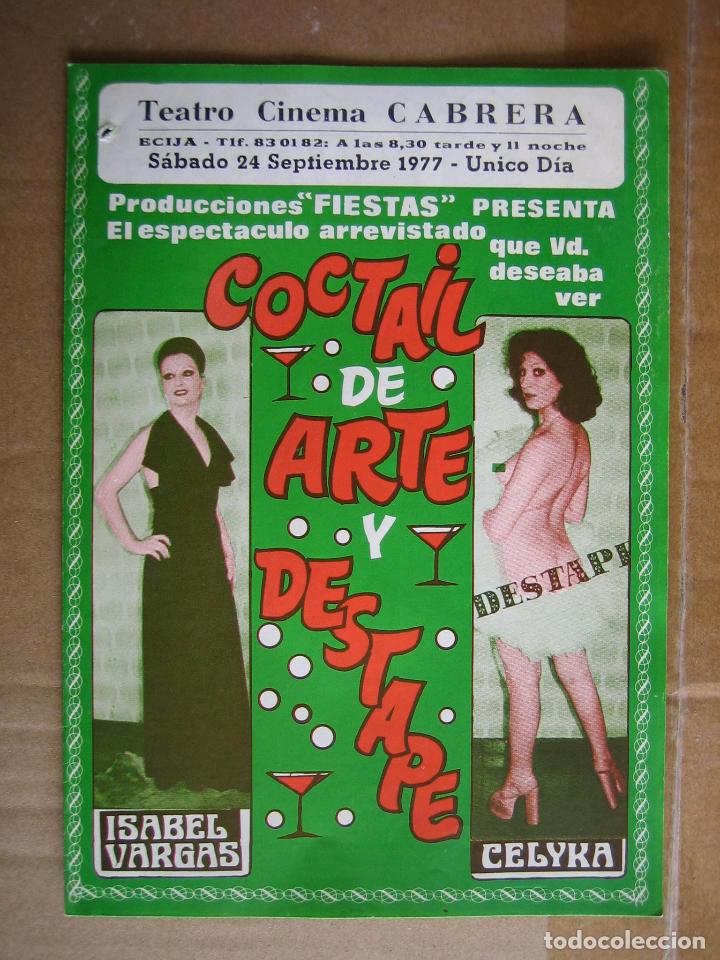 Carteles espect&aacute;culos: Antiguo programa de teatro de variedades - Foto 1