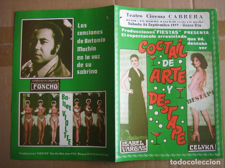 Carteles espect&aacute;culos: Antiguo programa de teatro de variedades - Foto 3