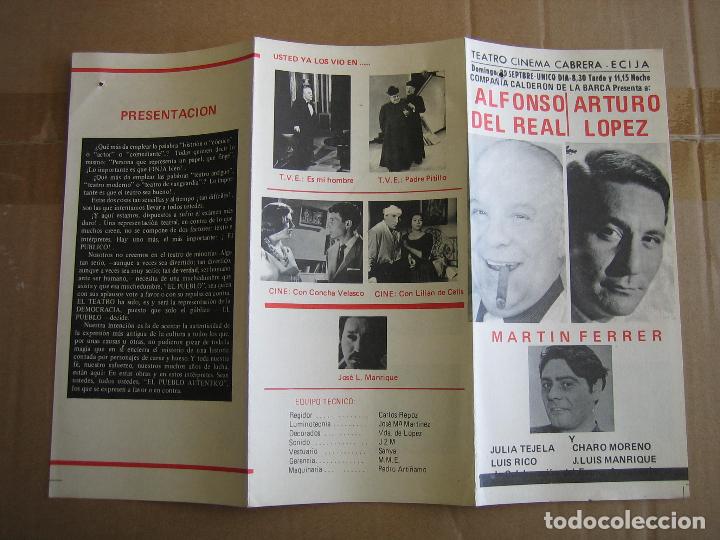 Carteles espect&aacute;culos: Antiguo programa de teatro de variedades - Foto 2