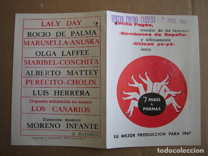 Carteles espect&aacute;culos: Antiguo programa de teatro de variedades - Foto 2