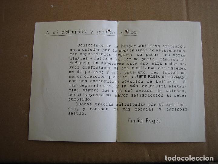Carteles espect&aacute;culos: Antiguo programa de teatro de variedades - Foto 3