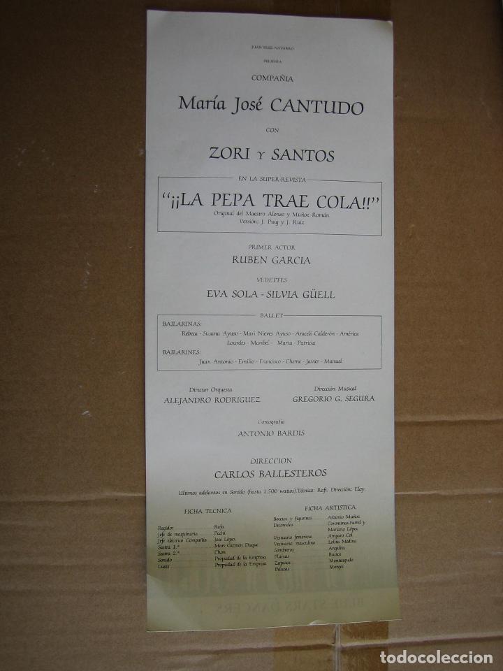 Carteles espect&aacute;culos: Antiguo programa de teatro de variedades - Foto 2