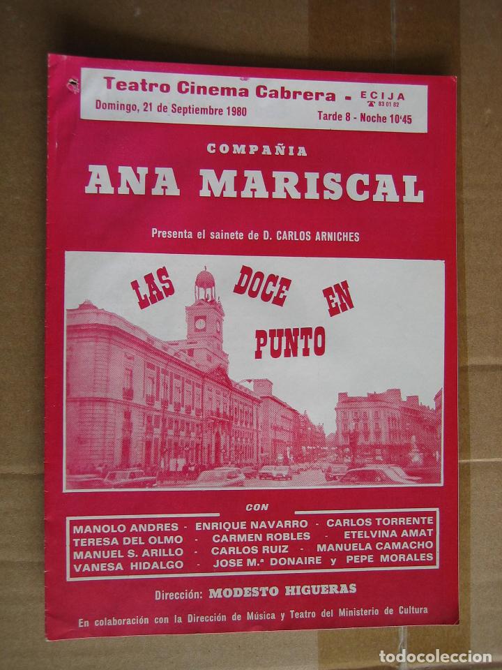 Carteles espect&aacute;culos: Antiguo programa de teatro de variedades - Foto 1