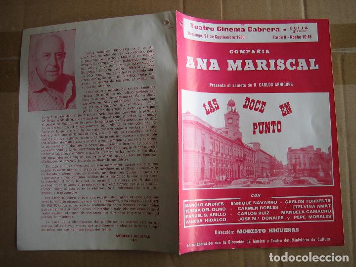 Carteles espect&aacute;culos: Antiguo programa de teatro de variedades - Foto 3