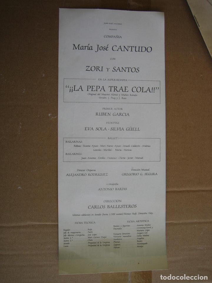 Carteles espect&aacute;culos: Antiguo programa de teatro de variedades - Foto 2