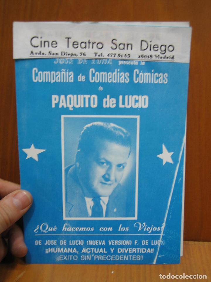 Carteles espect&aacute;culos: Programa cine teatro San Diego. Madrid - Foto 1