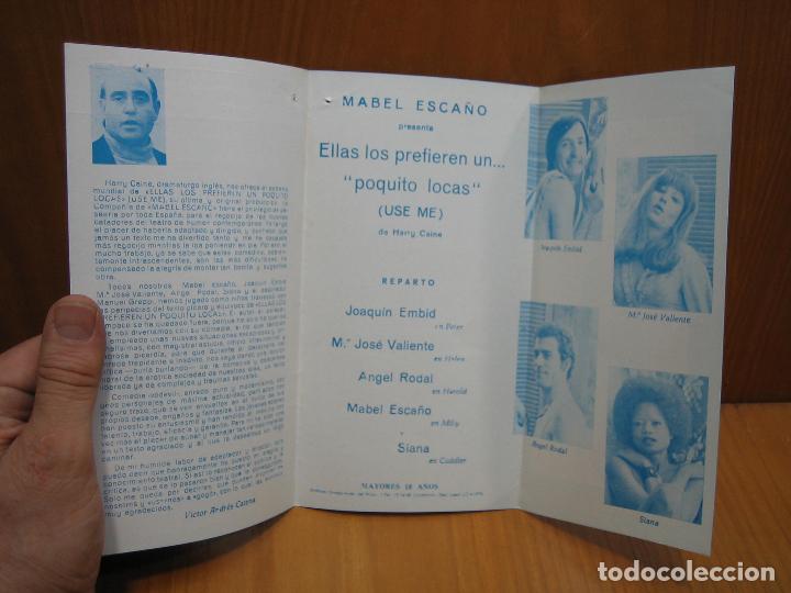 Carteles espect&aacute;culos: Programa de teatro. Teatro cinema Cabrera. Ecija 1976. - Foto 2