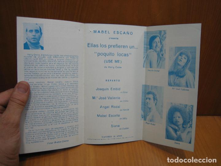 Carteles espect&aacute;culos: Programa de teatro. Teatro cinema Cabrera. Ecija 1976. - Foto 3