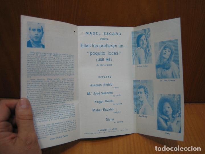 Carteles espect&aacute;culos: Programa de teatro. Teatro cinema Cabrera. Ecija 1976. - Foto 2