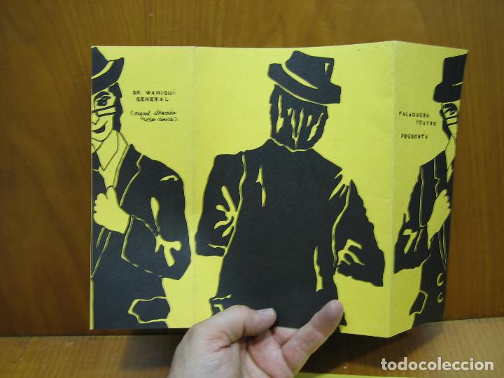 Carteles espect&aacute;culos: Programa de teatro. Falaguera teatro. Sr Maniqu&iacute; General - Foto 4
