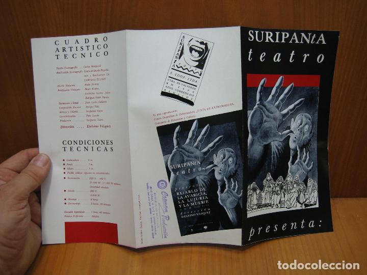 Carteles espect&aacute;culos: Programa de teatro. Teatro suripanta - Foto 2