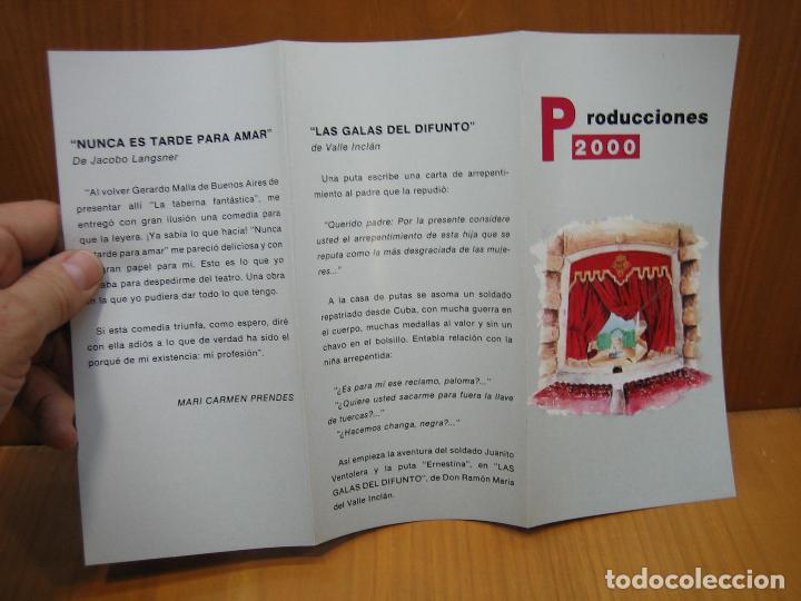 Carteles espect&aacute;culos: Programa de teatro. Producciones 2000 - Foto 3