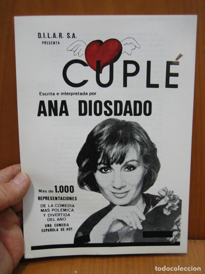 Carteles espect&aacute;culos: Programa de teatro. D.l.L.A.R.  S.A. Cupl&eacute; - Foto 1