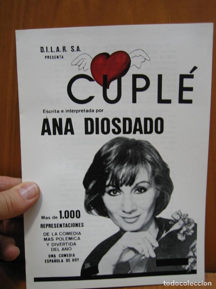 Carteles espect&aacute;culos: Programa de teatro. D.l.L.A.R. S.A. Cupl&eacute; - Foto 1