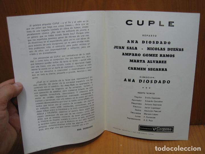 Carteles espect&aacute;culos: Programa de teatro. D.l.L.A.R. S.A. Cupl&eacute; - Foto 3