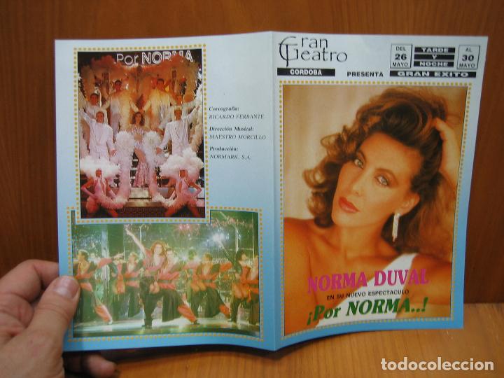 Carteles espect&aacute;culos: Programa de teatro. Gran teatro de Cordoba. Norma Duval - Foto 3