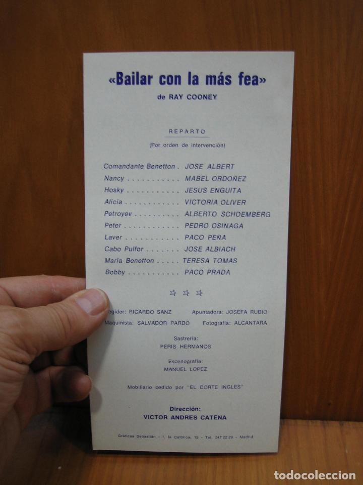 Carteles espect&aacute;culos: Programa de teatro. Teatro Figaro.Bailar con la m&aacute;s fe. Pedro Osinaga - Foto 2