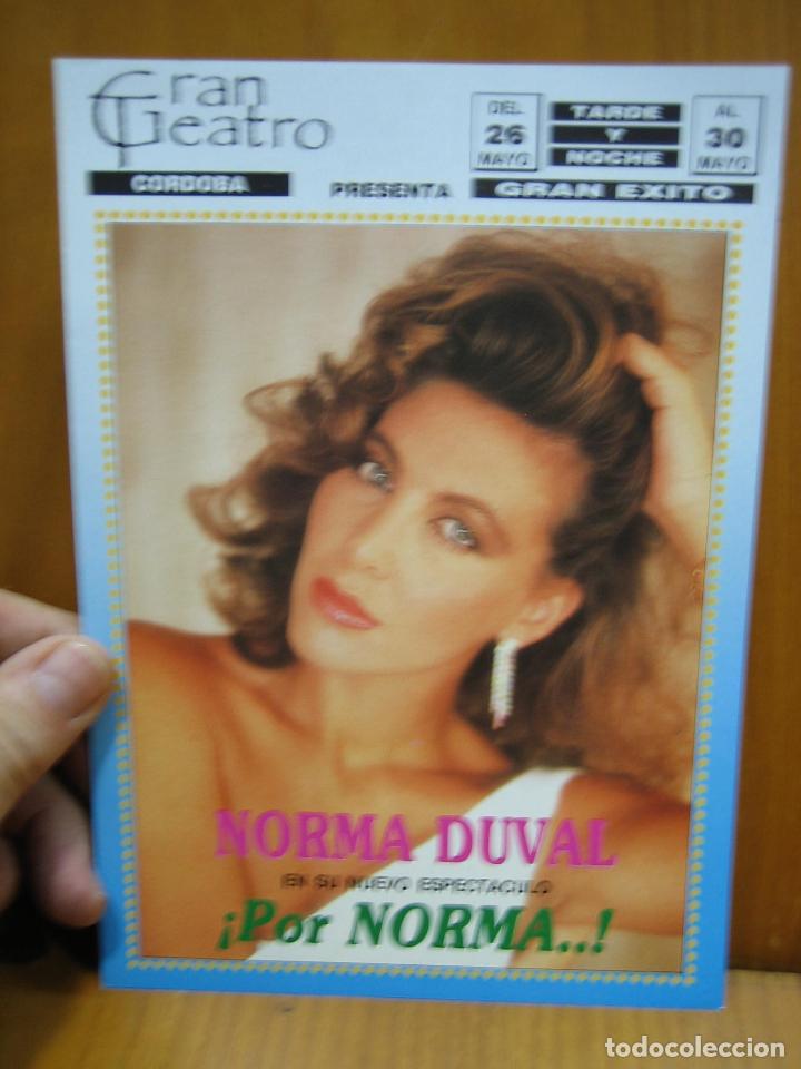 Carteles espect&aacute;culos: Programa de teatro. Gran teatro de Cordoba. Norma Duval - Foto 1