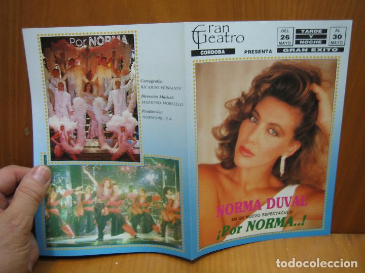 Carteles espect&aacute;culos: Programa de teatro. Gran teatro de Cordoba. Norma Duval - Foto 3