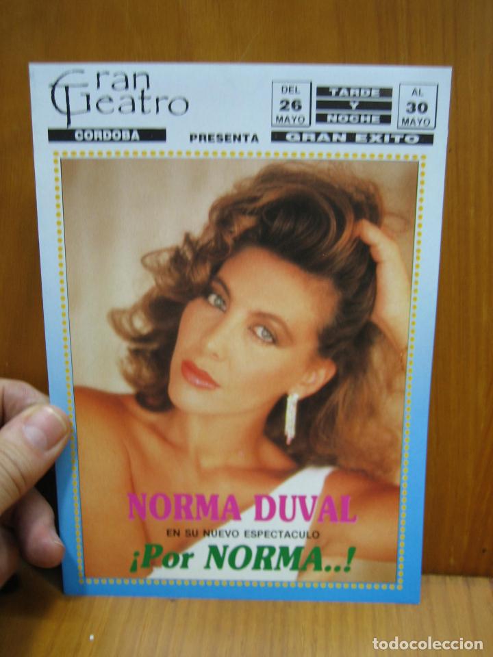 Carteles espect&aacute;culos: Programa de teatro. Gran teatro de Cordoba. Norma Duval - Foto 1