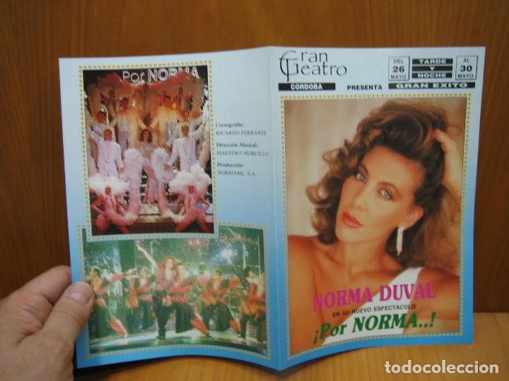Carteles espect&aacute;culos: Programa de teatro. Gran teatro de Cordoba. Norma Duval - Foto 2