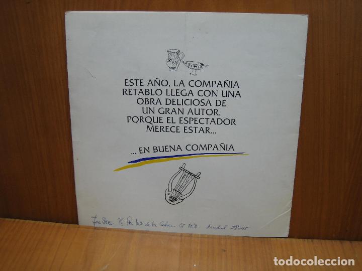 Carteles espect&aacute;culos: Programa de Teatro. Oh Pen&eacute;lope 1985 - Foto 5