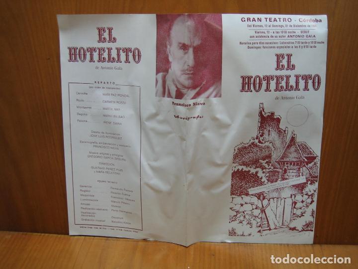 Carteles espect&aacute;culos: Programa de Teatro. El hotelito - Foto 1