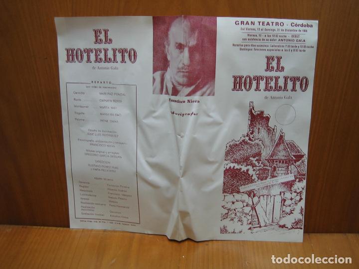 Carteles espect&aacute;culos: Programa de Teatro. El hotelito - Foto 2