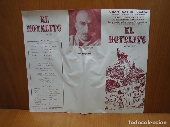 Carteles espect&aacute;culos: Programa de Teatro. Gran teatro de Cordoba. El hotelito - Foto 1