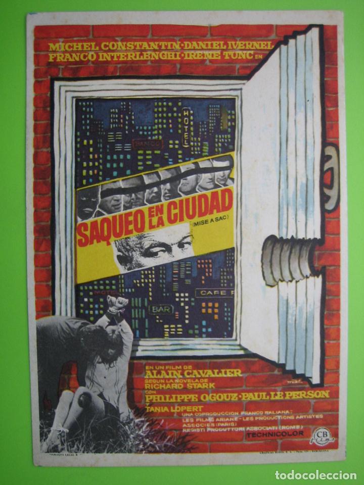 Carteles espect&aacute;culos: Programa de cine. Saqueo en ciudad - Foto 1