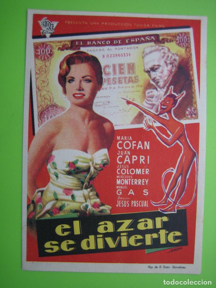 Carteles espect&aacute;culos: Programa de cine. El azar se divierte - Foto 1