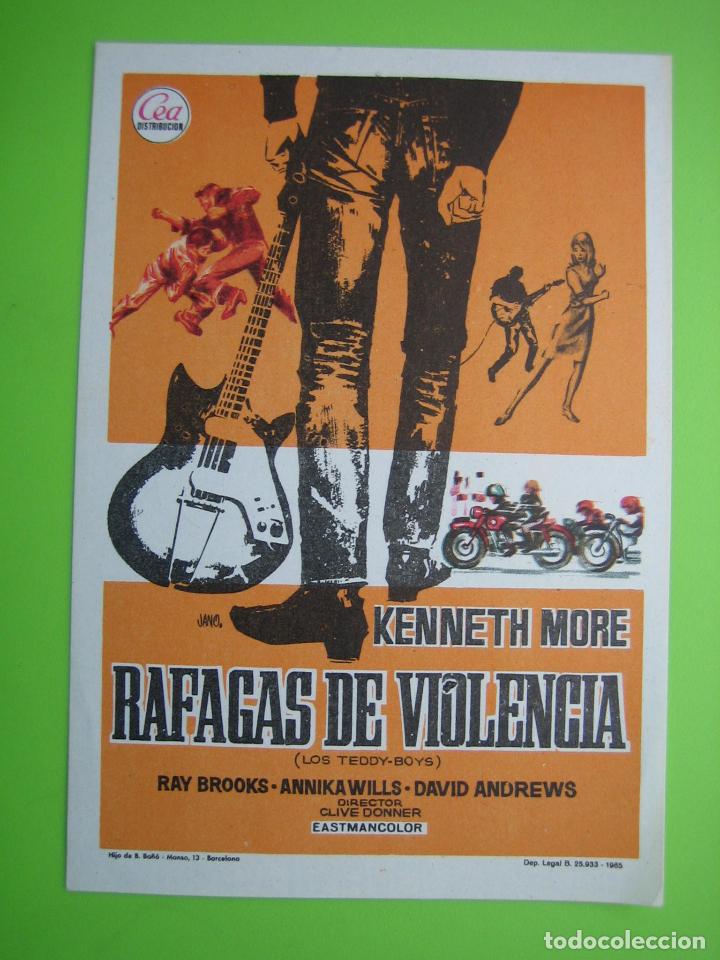 Carteles espect&aacute;culos: Programa de cine. R&aacute;fagas de violencia - Foto 1